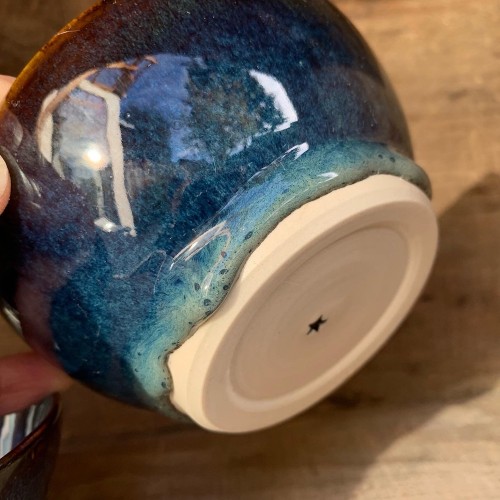 Dessert Bowl with Glaze Drip