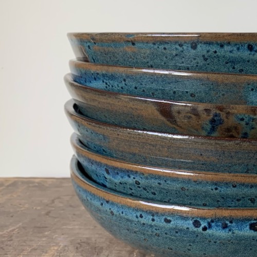 Galaxy Blue Dinner Bowls