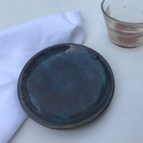 Small Bread Plate in Midnight Blue